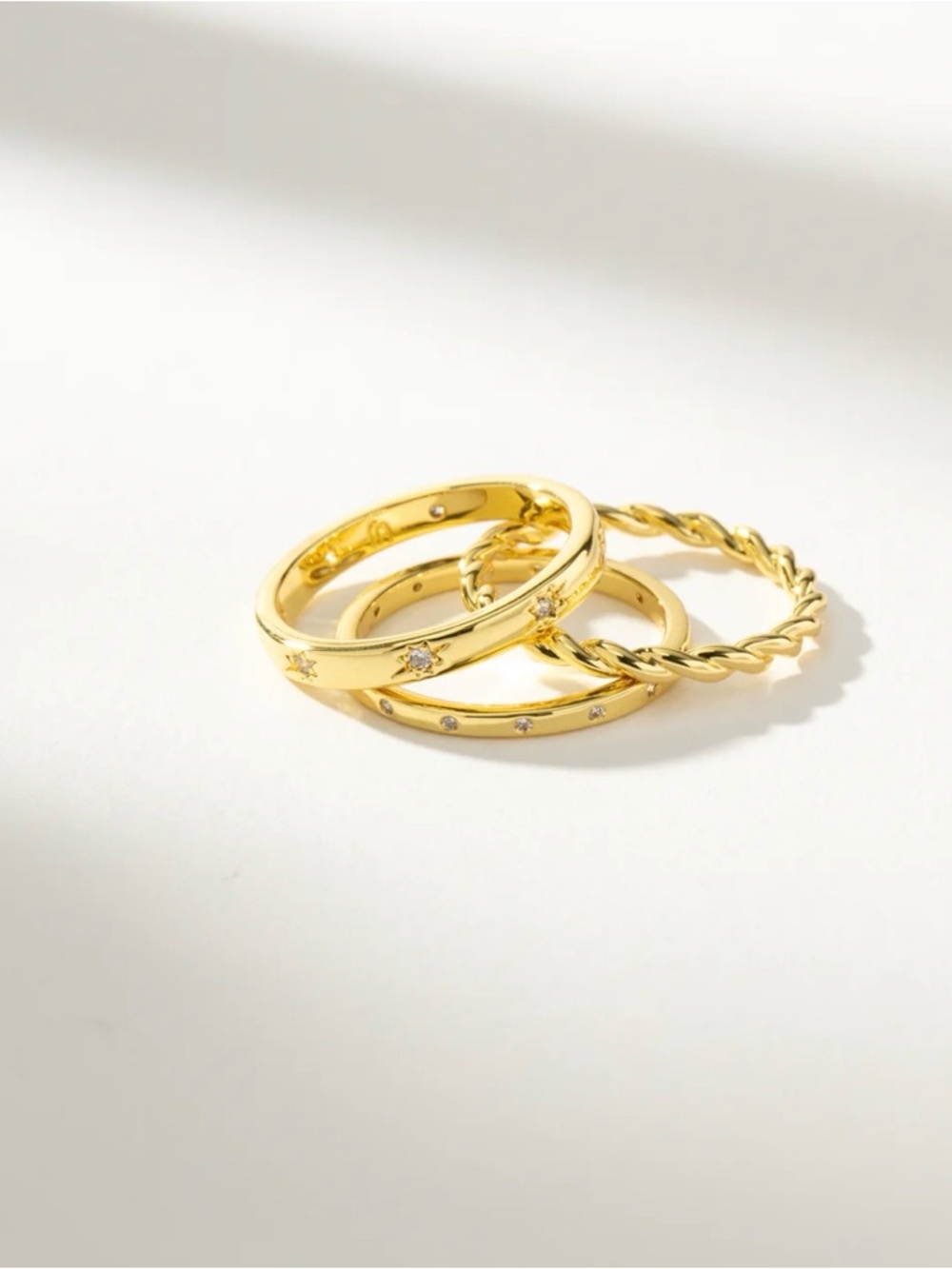 Uncommon James Triad Ring (Stackable Set) - size 5